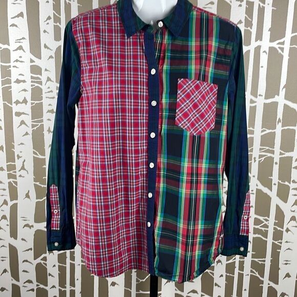 Vineyard Vines Relaxed Fit Mixed Plaid Button Front Shirt 10 - Picture 1 of 8